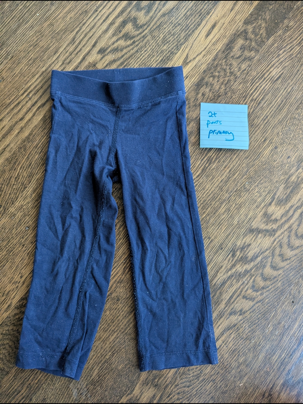 Primary yoga pant, navy, size 2, good condition.